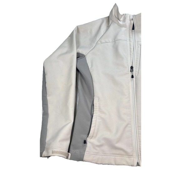 The North Face Jacket Womens Large White Gray Apex Softshell Full Zip TNF AHRU - Picture 3 of 16
